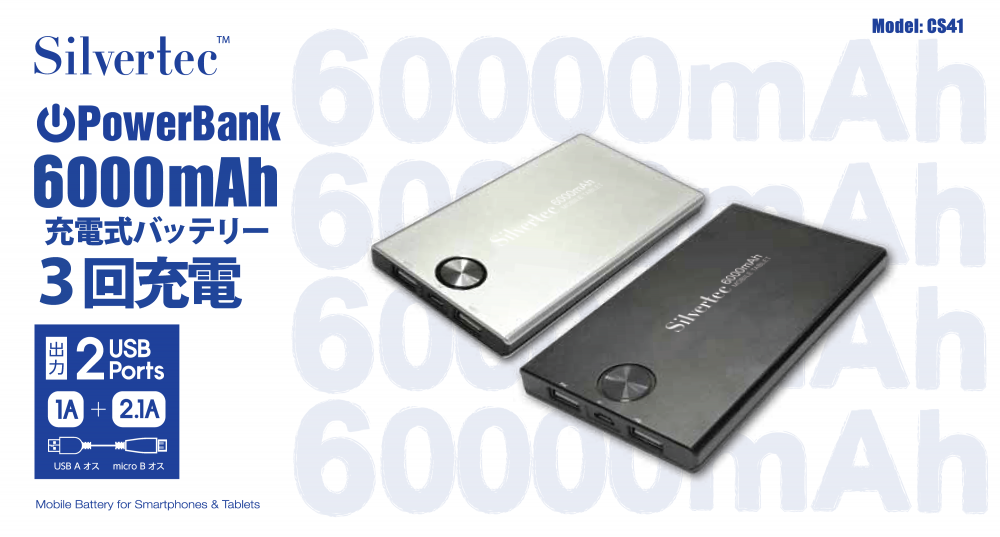 Silvertec powerbank 6000mAh